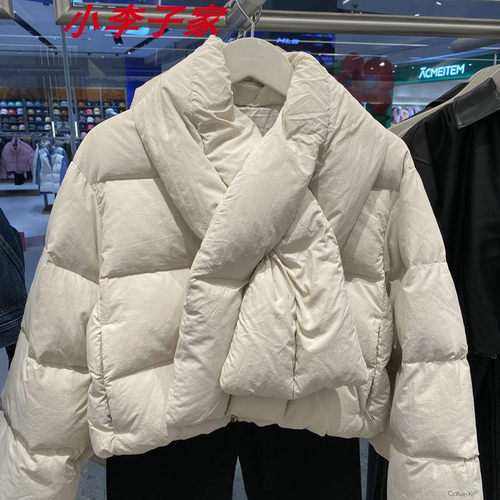 44D518G国内CK Jeans女士25秋冬新款羽绒服