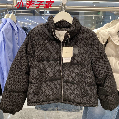 44E516G国内CK Jeans女士25秋冬新款羽绒服