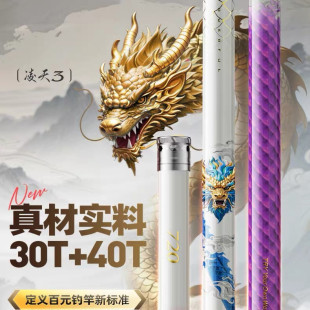 创威凌天三代钓鱼竿手杆创超轻超硬维3代碳素台钓竿鲢鳙大物鱼竿