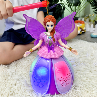 电动儿童发光音乐公主玩具男女孩小龙灯笼元宵节手提花灯十五礼物