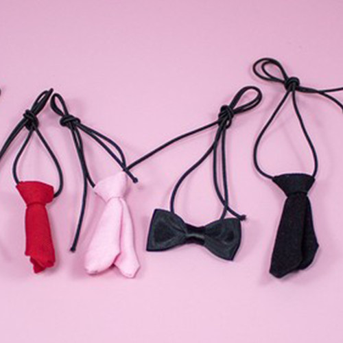 公仔20CM棉花娃娃配饰领带蝴蝶结