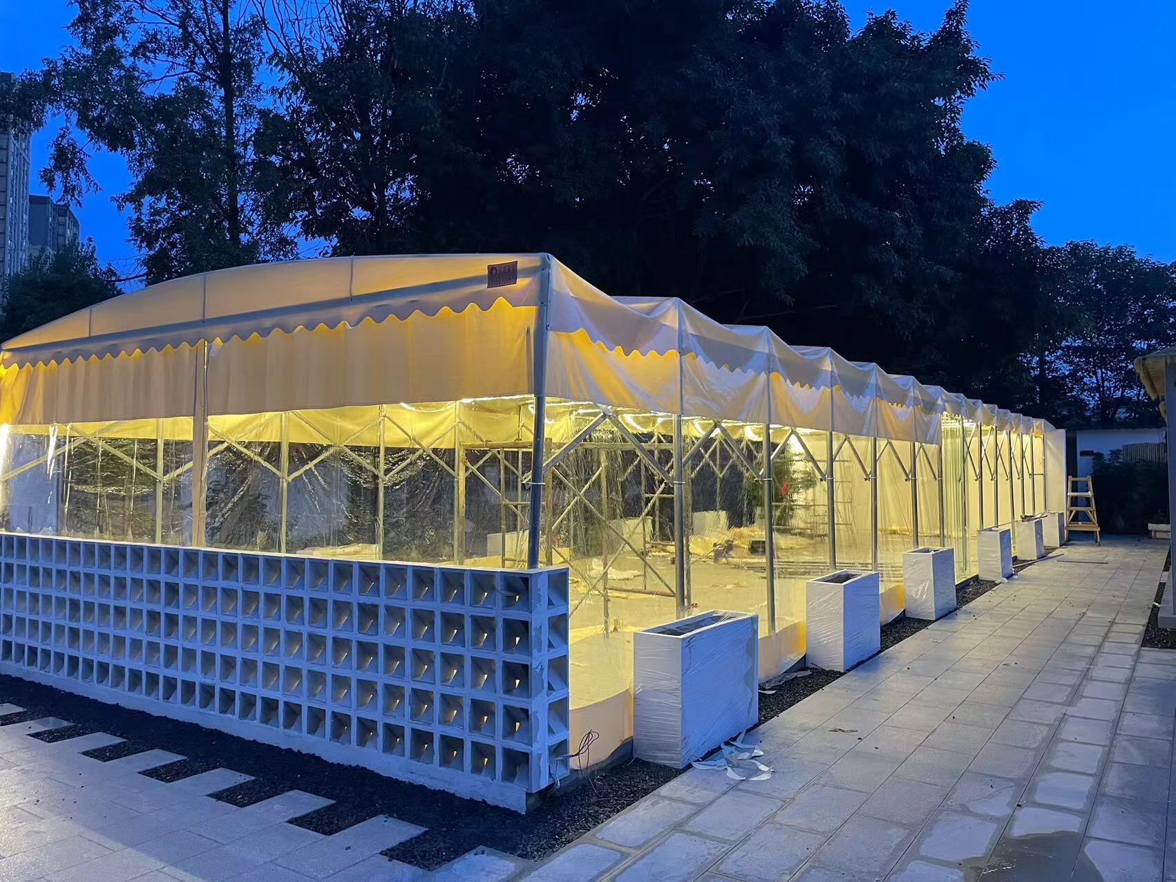 全新二手价便宜处理大型推拉雨棚遮阳帐篷