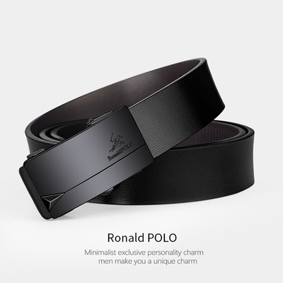 保罗皮带男士高档休闲牛皮内扣式