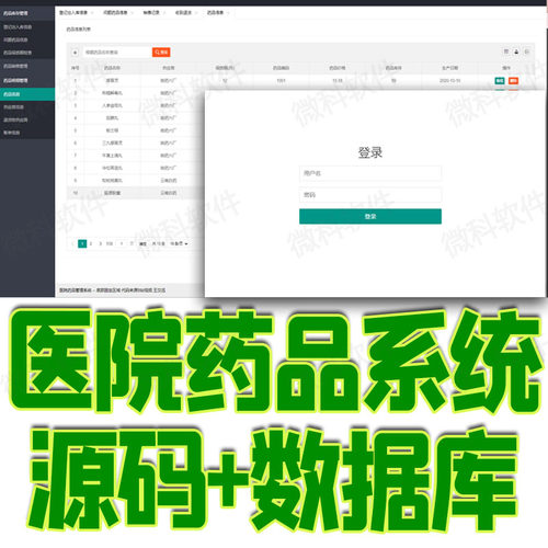 SpringBoot医院药品信息管理系统Layui出入库存销售java源码mysql