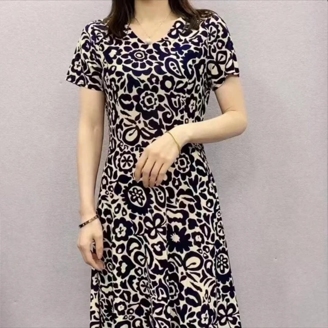 香云纱真丝连衣裙减龄显瘦