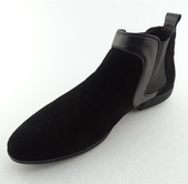 休闲男鞋 时尚 保暖磨砂牛皮百搭尖头皮鞋 纯色显瘦版 英伦秋冬季 新款