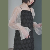 告别bye bye肉百搭裸色网纱大臂袖 遮肉显瘦假袖 随想铺 子防晒袖 套