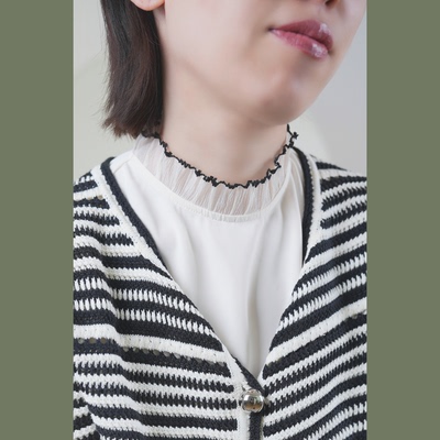 简约款～优雅通勤假领