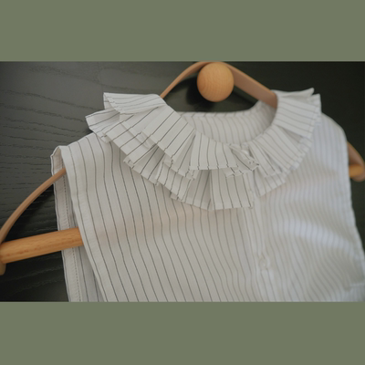 少女感镂空叠搭假领子纯棉清新