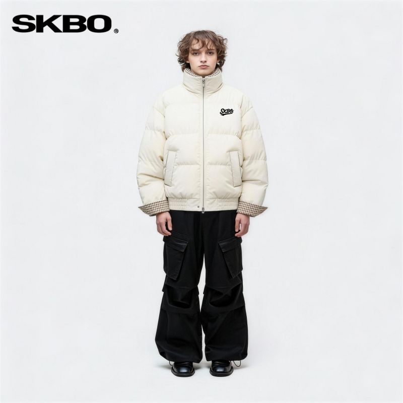 SKBO 休闲棉服男女款2025新款冬季加厚保暖棉袄潮流立领棉衣外套,男装,棉衣,淘宝优惠券,粉丝福利购,淘宝优惠卷