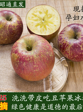 现摘云南昭通丑苹果冰糖心新鲜孕妇水果糖心苹果脆甜当季野苹果