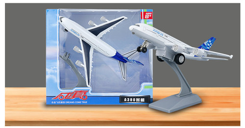 A380飞机模型合金成品声光版