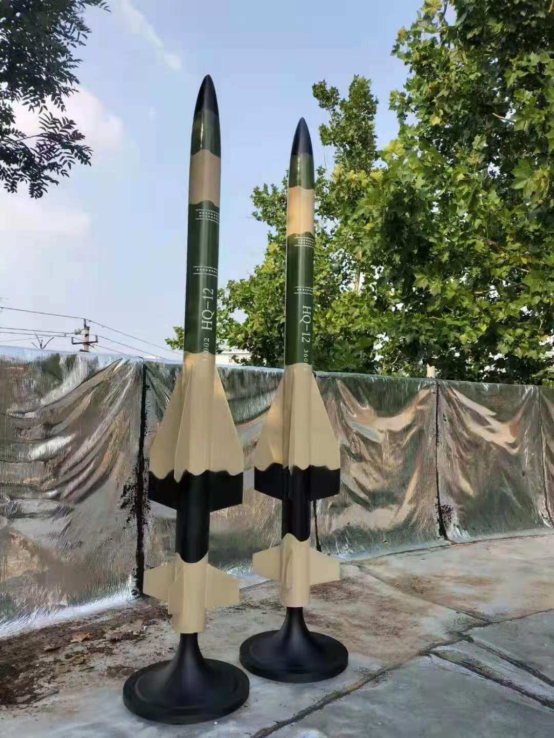 红旗-12中程防空导弹模型 ks 1a凯hq-12防空导弹成品金属摆件收藏