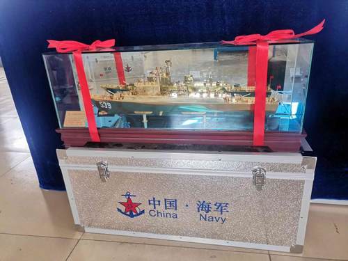 536芜湖舰船模型053h2导弹护卫舰