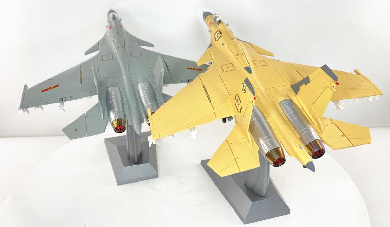 歼15飞机模型合金 j15歼15航母舰载机战斗机成品仿真摆件 1:48