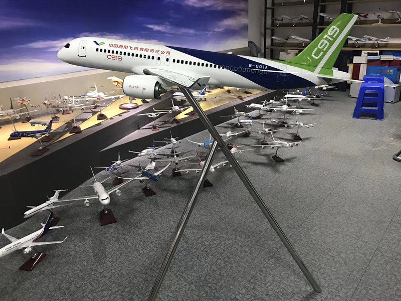 仿真合金成品模型摆件民航客机图片