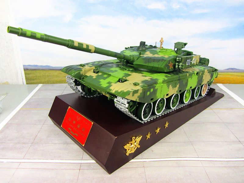 熊猫模型中国99改主战坦克成品模型 仿真99改坦克合金摆件 1:18