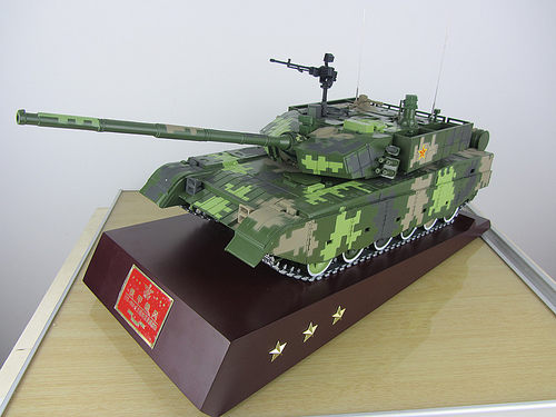 成品熊猫模型收藏99a主战坦克