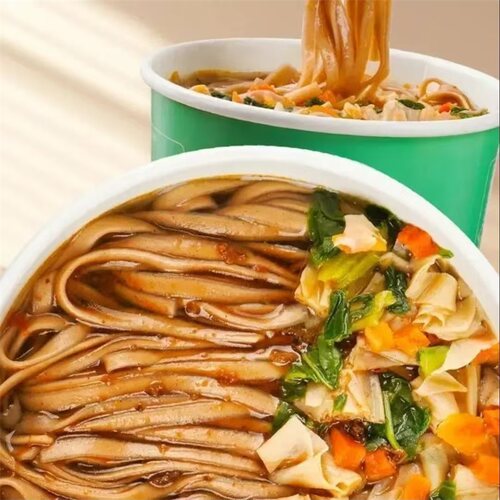 麦山药杂粮面桶装非油炸方便面