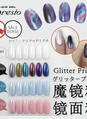 现货 日本presto Prima美甲魔镜粉 金属电镀幻彩镜面粉 极光粉