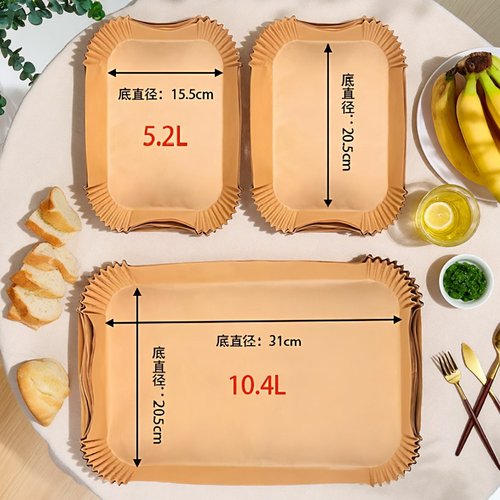 长方形烤箱空气炸锅纸烧烤专用纸
