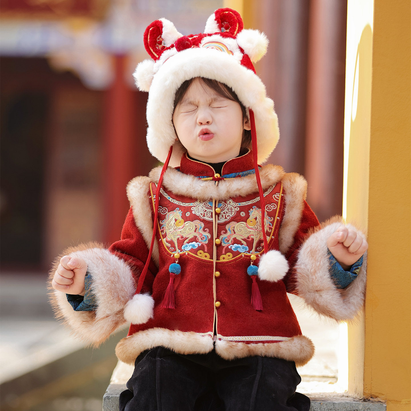 汉服男童冬款套装马年喜庆古装过年2026儿童古装男宝宝拜年服,童装/婴儿装/亲子装,汉服,淘宝优惠券,粉丝福利购,淘宝优惠卷