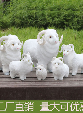 布偶娃娃家居摆件拍摄绵羊