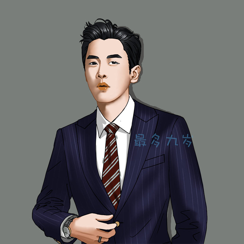 手绘头像真人照片转卡通动漫画约稿代画设计定制作商务写实q版