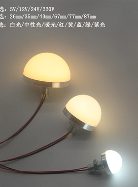 免驱动LED半圆球低压5V12V24V220V广告灯珠灯泡化妆镜球装饰灯