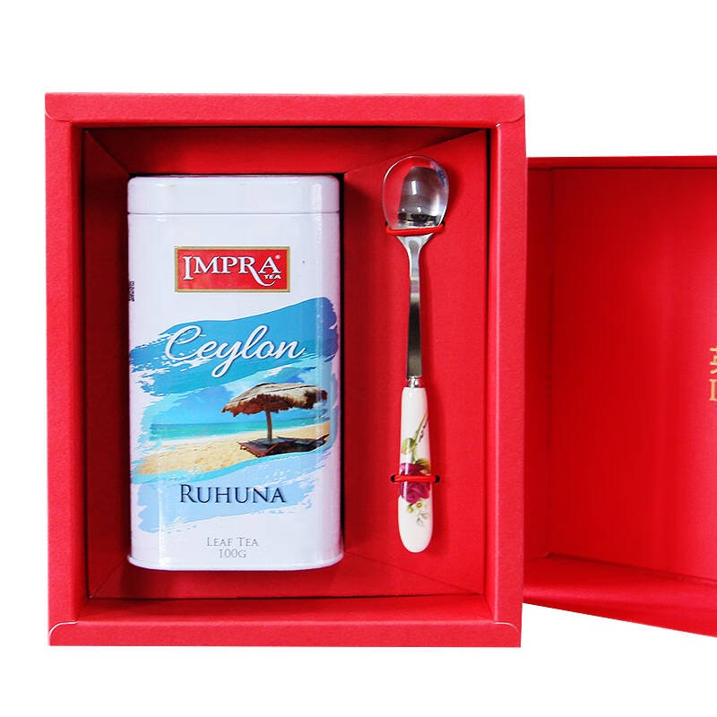 IMPRA英伯伦锡兰红茶卢哈纳高地产区茶叶100g/罐原味大叶散茶礼盒