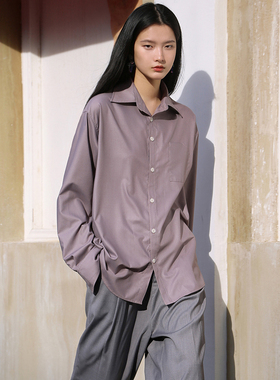 COMMON VALUE 「 龛 Niche 」法式长袖宽松衬衣 中性气质复古衬衫