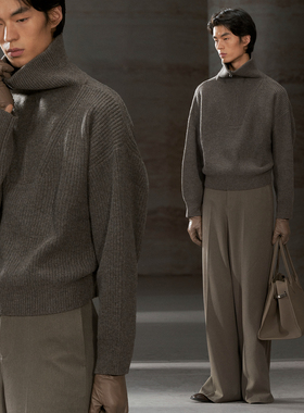 COMMON VALUE 「 河堤 La jetée 」UPW责任纯羊毛复古翻领毛衣