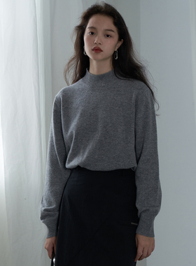 COMMON VALUE 「 河堤 La jetee 」100%澳洲美丽奴羊毛衣半高领