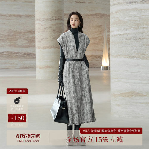 COMMON VALUE「 灵 Πàν」濡雨U型领无袖背心连衣裙 秋季新品！