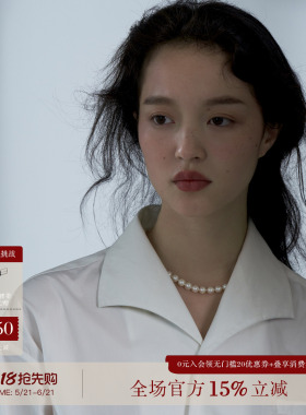 COMMON VALUE「 河堤 La jetee 」纯白连领长袖衬衣 纯棉衬衫