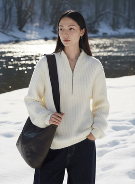 COMMON VALUE「 禅 Pāra 」毛感禅意领针织上衣中式宽松休闲卫衣