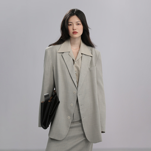 Niche COMMON 龛 「 」木橄灰绿精纺羊毛三粒扣休闲西服 VALUE