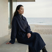 VALUE「 灵 Nav」100%羊绒拉毛长款 COMMON 大衣 极简廓形呢子外套