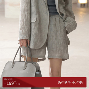 河堤 jetée COMMON 透气吸湿休闲裤 「 」清透亚麻短裤 VALUE