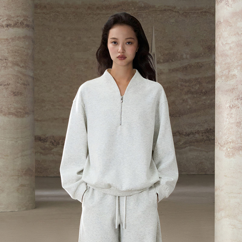 COMMMONVALUE禅意立领廓形卫衣