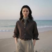 衬衫 「鹦鹉梨」COMMON VALUE府绸立领长袖 休闲衬衣24X0113