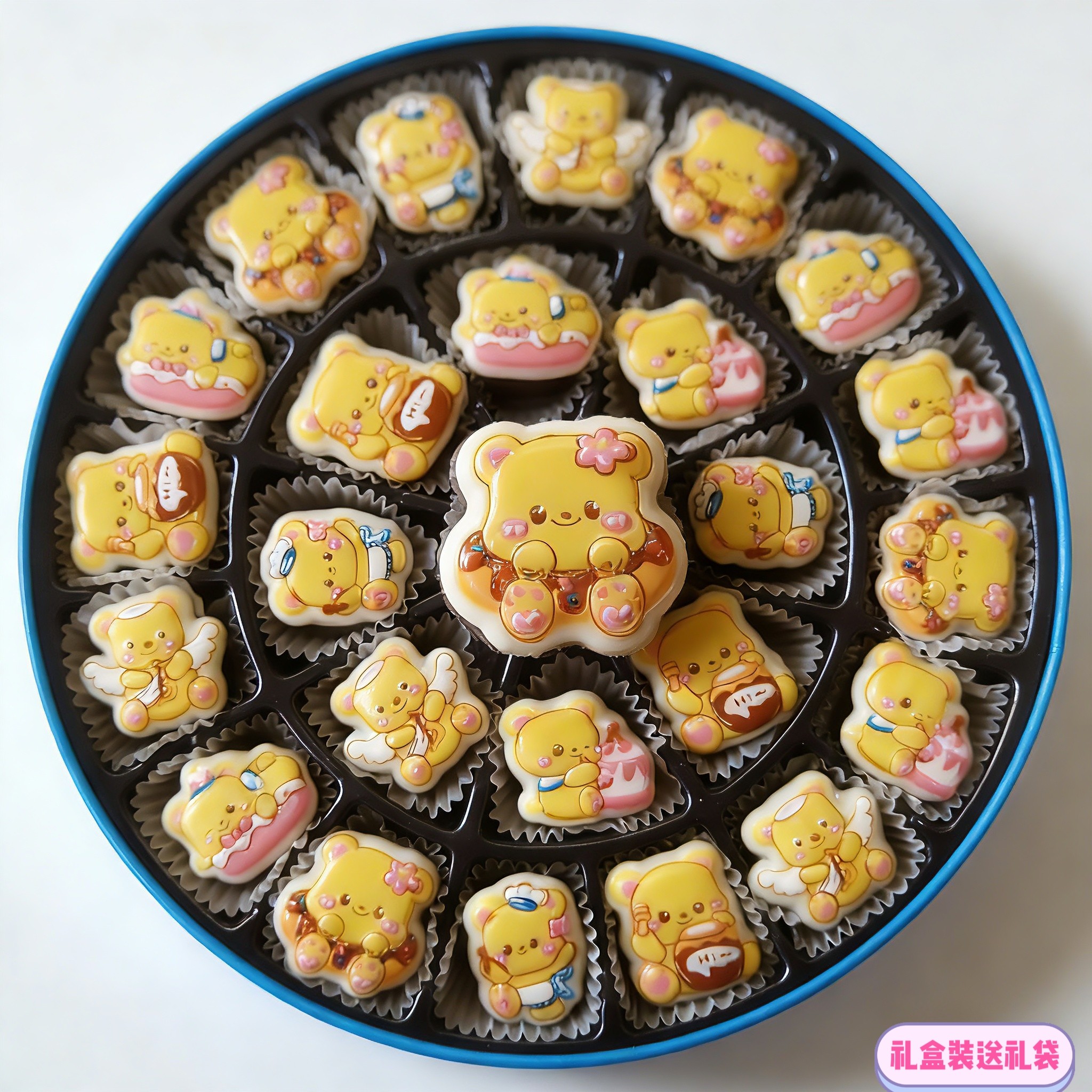 新品小熊巧克力礼盒装儿童生日礼物送女生糖果零食大礼包新年礼物