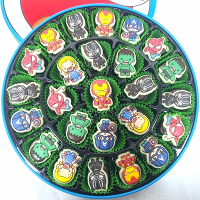 新年礼物英雄联盟漫威英雄巧克力儿童专属生日礼物蜘蛛侠送孩子