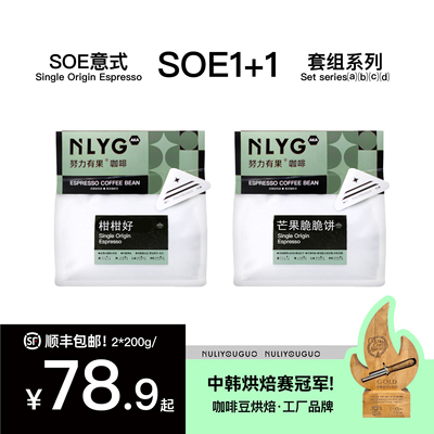 努力有果 精品咖啡豆试样1+1 尝鲜装套餐咖啡豆480g