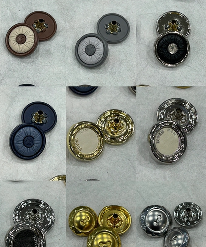8013新款异形金厲四合扣装饰扣敲扣面扣外套夹克卫衣