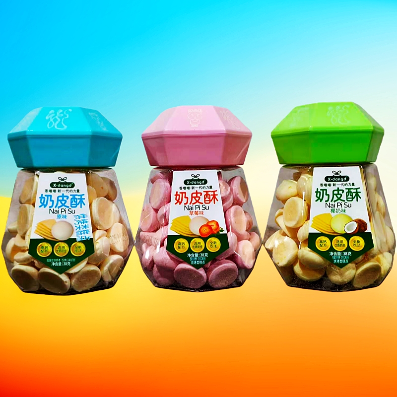 香当当椰奶味草莓味奶皮酥