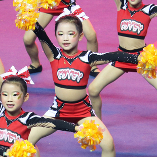 学生啦啦操比赛服 专业啦啦操 技巧啦啦操 花球啦啦操比赛舞蹈服