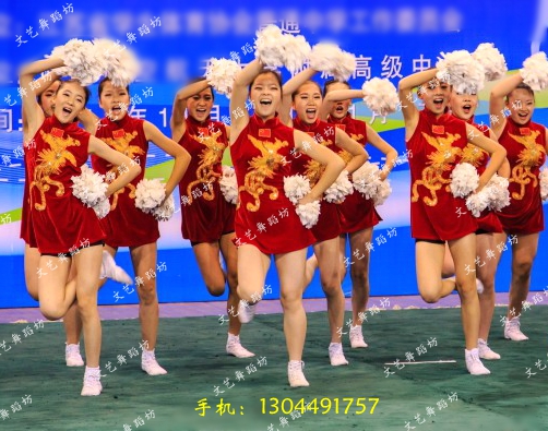 健美操服装广播体操演出服套装女啦啦操演出服啦啦队服装健美操服