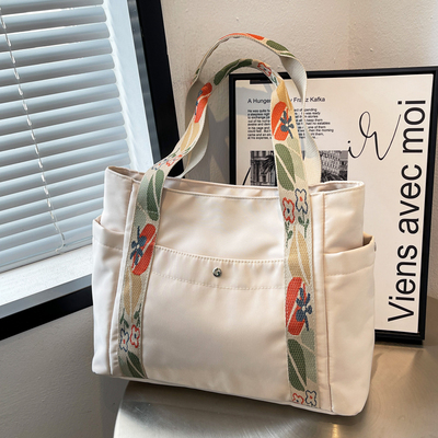单肩包帆布书包托特包