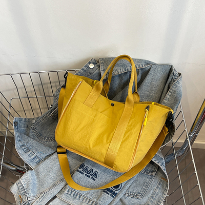 日系简约大容量斜挎托特包斜挎包